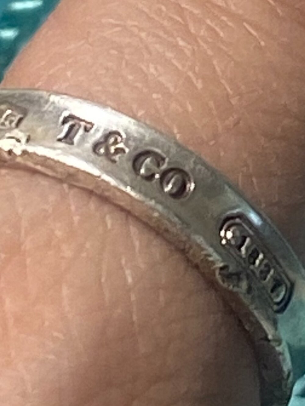 Authentic Tiffany & Co. 1837 Sterling Silver Ring in Silver Tone Size 8 - Picture 2 of 8